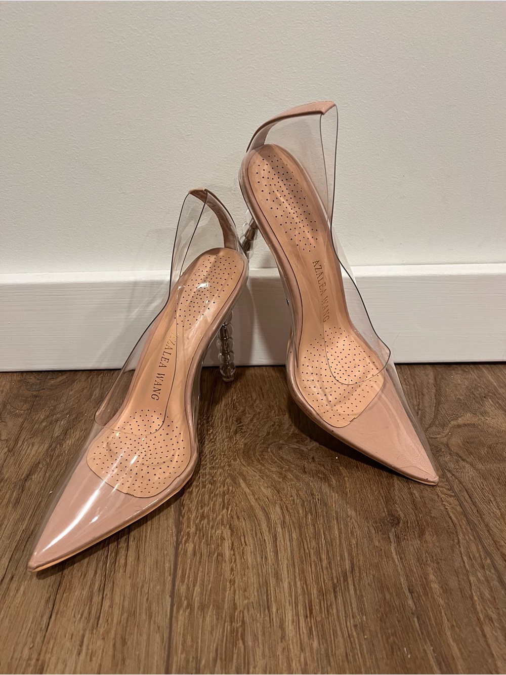 Azalea Wang nude/ transparent heels - Picture 1 of 12
